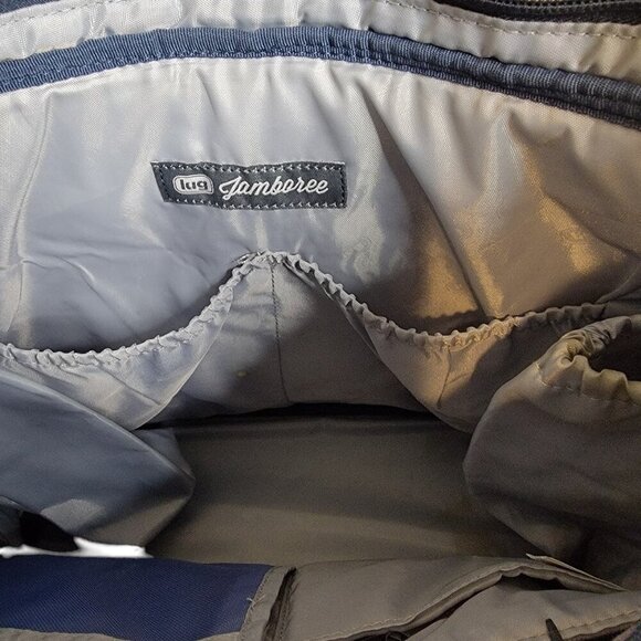 Lug Jamboree Crossbody Shoulder Bag Navy Quilted Nylon – Lightweight Travel Tote - Picture 5 of 11